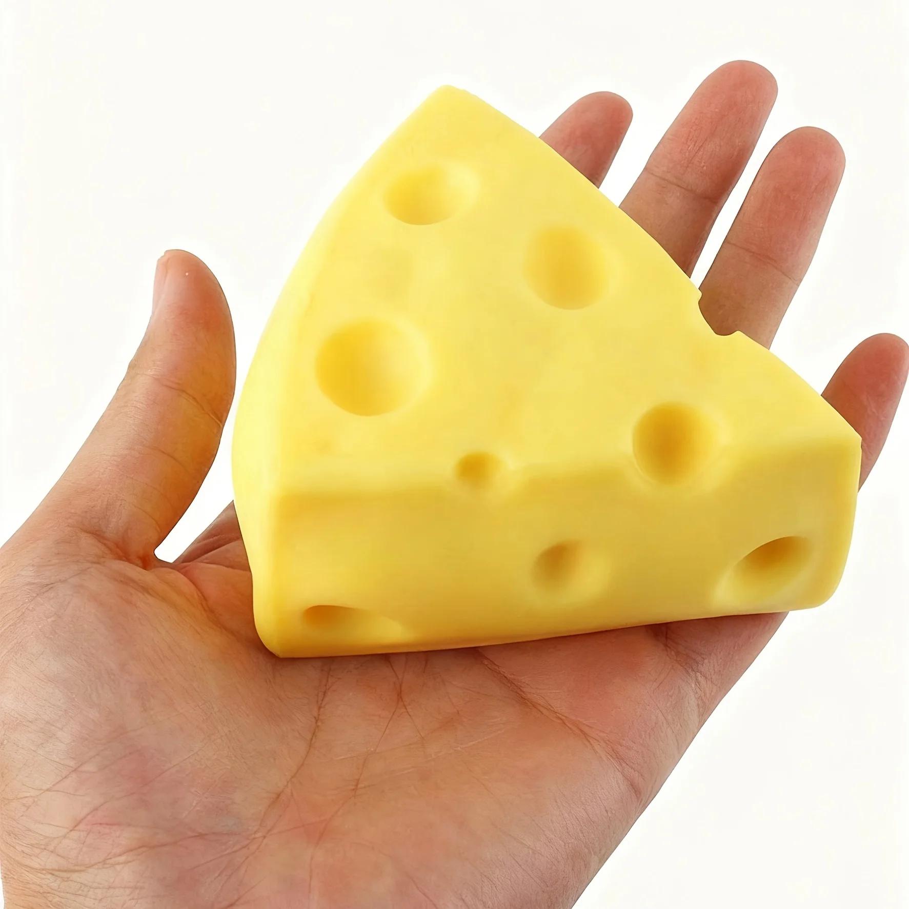 

1/3 New Cute Cheese Squeeze Toy, Fun Cheese Squeeze Toy, Perfect for Christmas and Party Favors