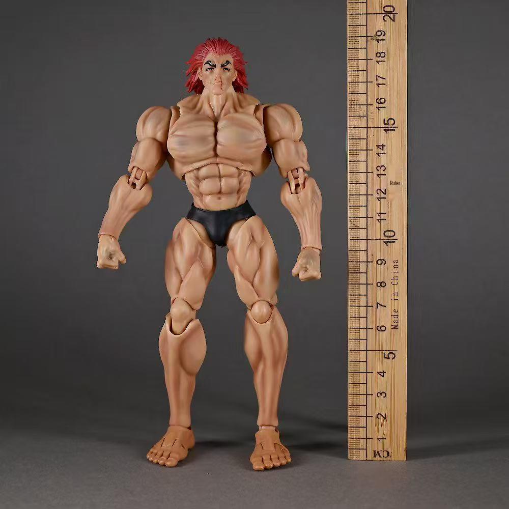 New Baki Yujiro Hanma Movable Anime Figure with Real Clothes