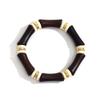 Fashion Personalized New Product Pleated Texture Pipe Bend Bracelet Curved Bamboo Tube Multi-Color Retro Marble Pattern Bracelet