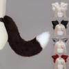 Handmade Simulation Beast Tail Cute Cosplay Dress Up Comic Show Fashion Accessories Handmade Plush Fox Tail