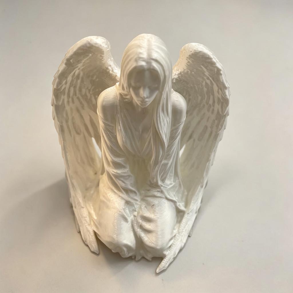3D printed elegant and beautiful lady's wing decoration sculpture, modern and simple sculpture suitable for bedrooms