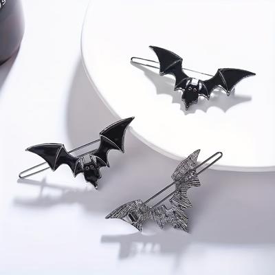 1pc Halloween Bat Hair Clips Hair Pin Side Clips Non-Slip Bangs Clips Halloween Hair Accessories For Female Women