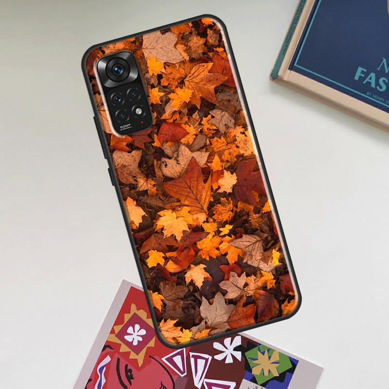 Autumn Leaves Fall Halloween Case For Xiaomi Redmi Note 12 Pro Plus 8 9 10 11 Pro 8T 9S 10S 11S 12S 9C 10A 10C 12C Cover