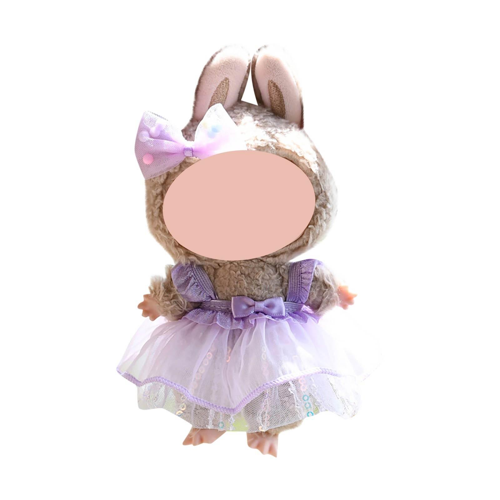 

Забавная одежда для кукол, плюшевые игрушки в стиле аниме и милые аксессуары,милые куклы одежда One Size фиолетовый