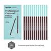 14b Matte Charcoal Sketching Pencils Set for Students & Professionals