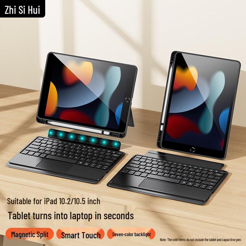 Zhi Si Hui Magnetic Detachable Bluetooth Keyboard Case for Apple iPad