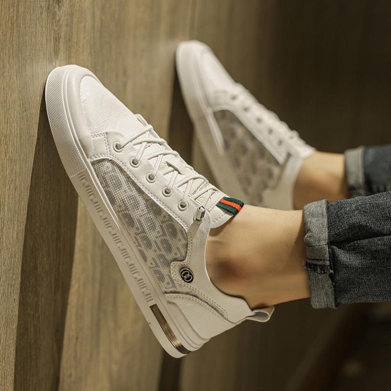 Designer Shoes for Men Sports Shoes Trend Pattern Casual Sneakers Loafers Slip on Men's Flats Casual Leather Vulcanized Shoes