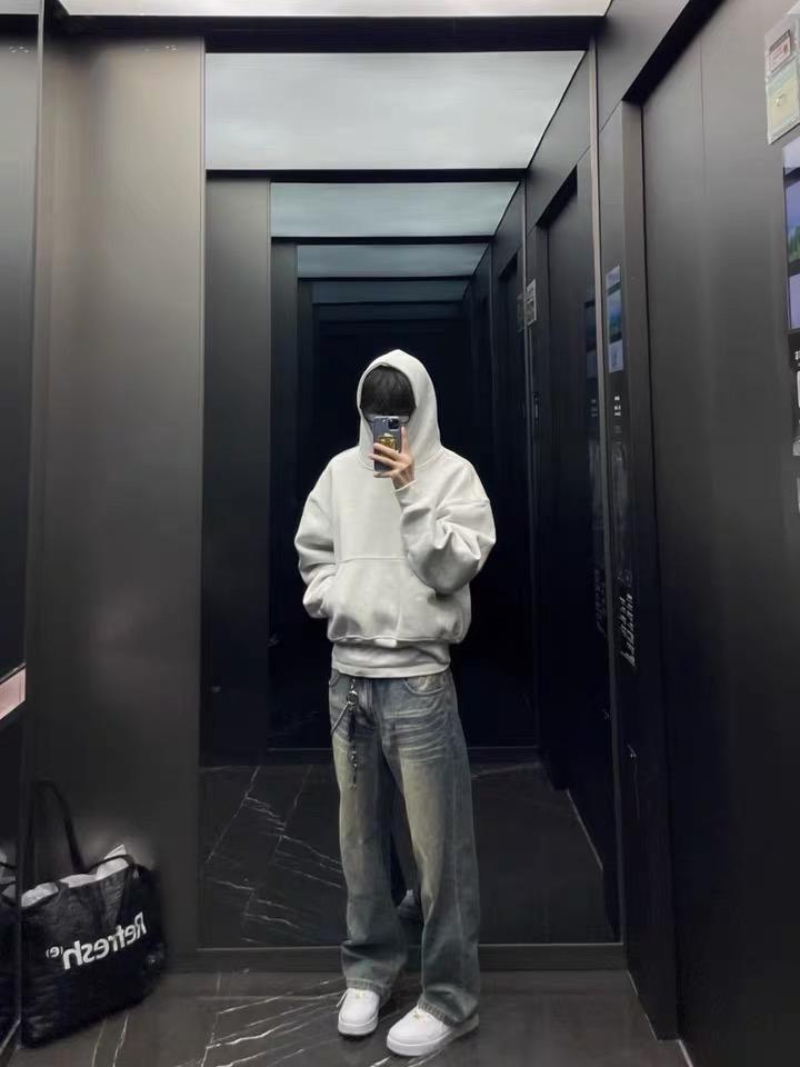 450g Unisex Heavyweight Cropped Hoodie with Cleanfit Silhouette