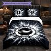 Brighton & Hove Albion Football 3 Piece Bedding Set Soft Duvet Cover Set with Pillowcases Printed Bedroom Decor Set for Home