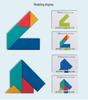 Colorful Tin Box Tangram: 4-Piece Early Education T-Puzzle Toy for Kids