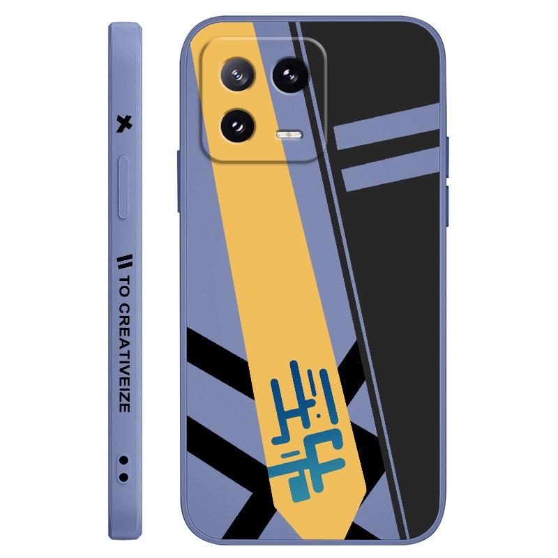 

Creative Symbol Phone Case For Xiaomi Mi 15 14 14T 13 13T 12 12X 12T 12S 11 11T 10 10T 9 9T Pro Lite Liquid Silicone Cover 13 светло-синий