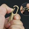 Multipurpose Keychain Pills Holder Durable Brass Pills Case Keychain Mini Capsules Storage for Camping and Hiking