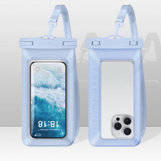 Waterproof Phone Pouch with Lanyard Touchscreen Clear Floating Cell Phone Dry Bag Case Protector Beach Kayak Cruise Travel Essentials