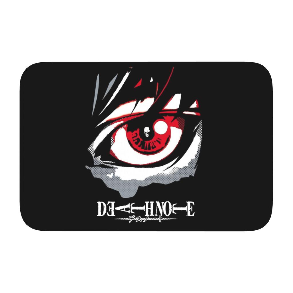 Deathes Anime Note Front Floor Door Entrance Welcome Mat Indoor Bath Kitchen Doormat Bedroom Carpet Rug Footpad