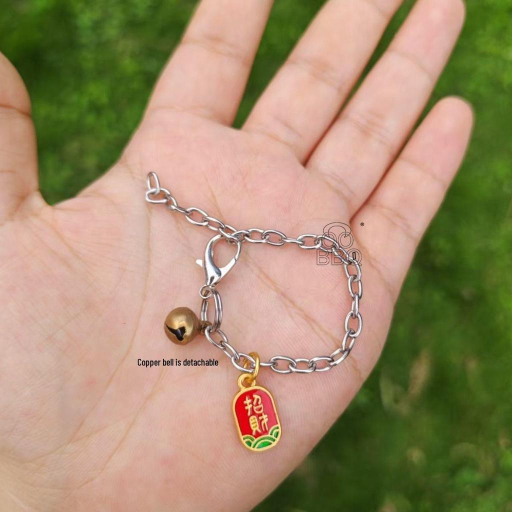 Adjustable Exotic Pet Necklace with Agate Charm for Squirrels, Sugar Gliders, Parrots, Hamsters, and Meerkats