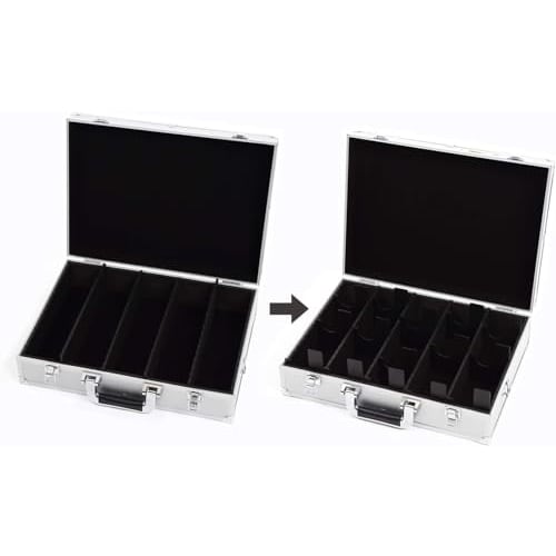 TOYGER CEO Storage Aluminum Attache Case, Holds Over 5,000 Cards (Black)