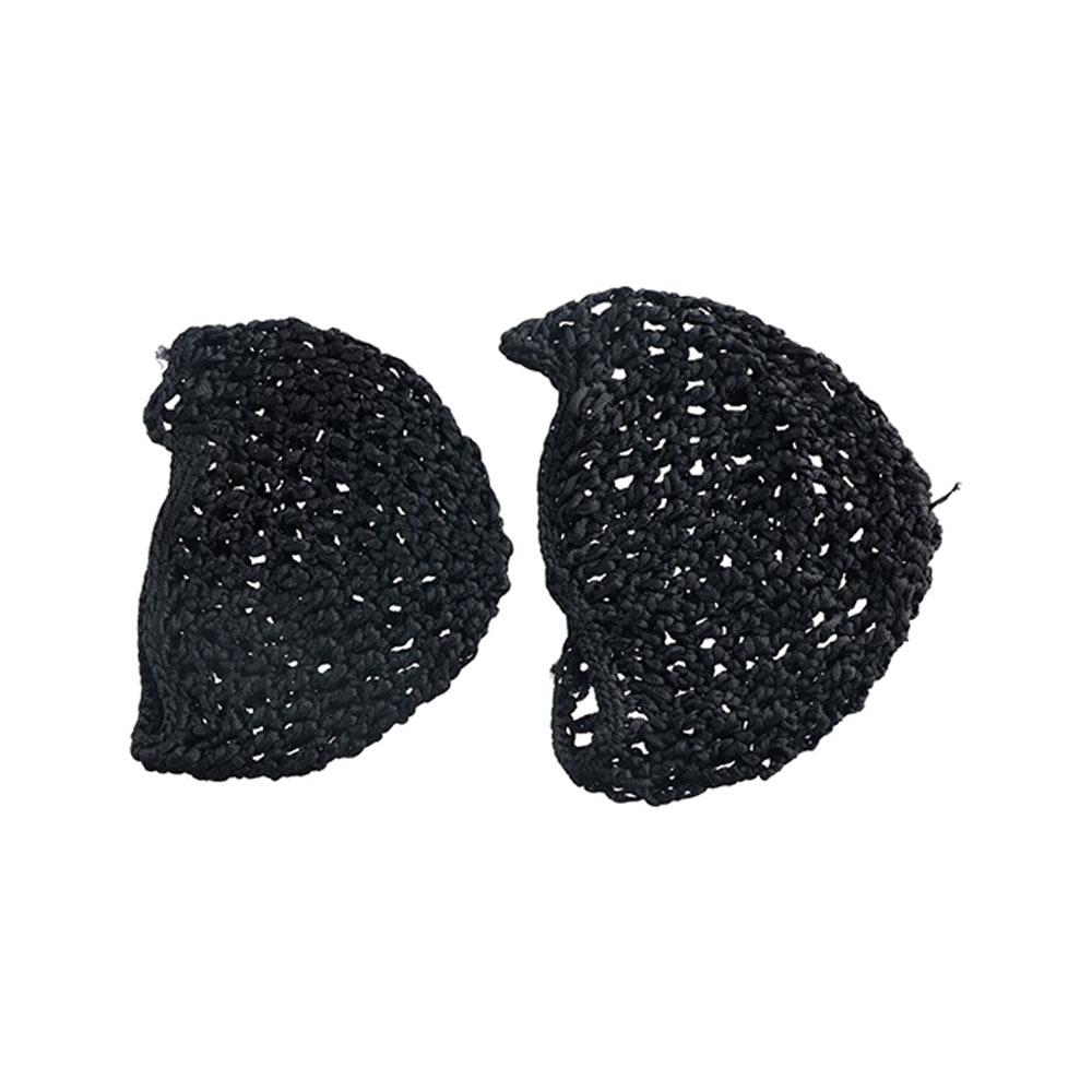 Handmade Crochet Hair Net Sleeping Night Cover Turban Black Wig Caps Mesh Hair Net