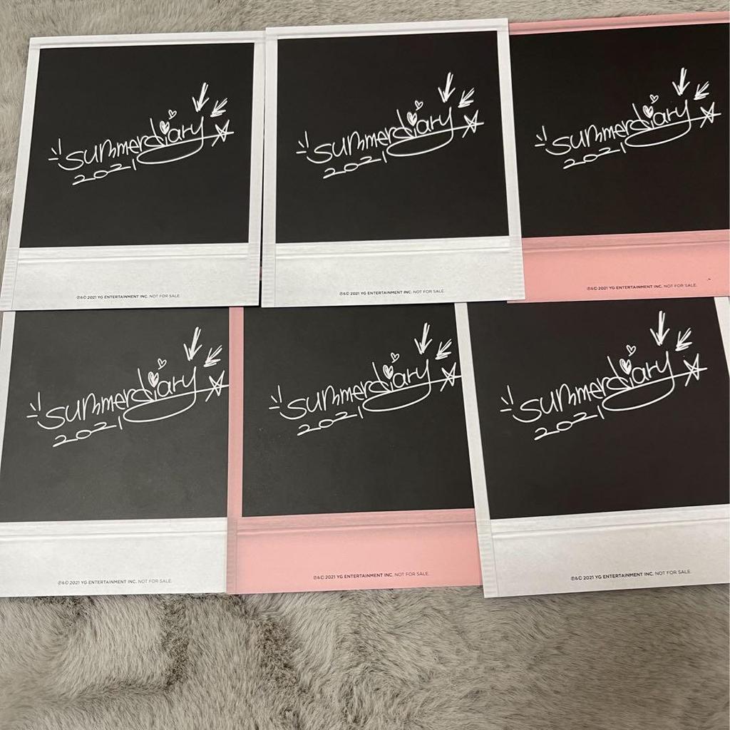 [USED] black pink summer diary