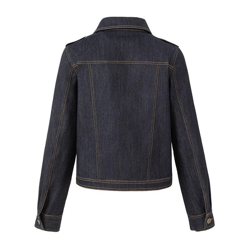 Mens Womens Slim Fit Washed Denim Jacket Vintage Streetwear Casual Outerwear Fall