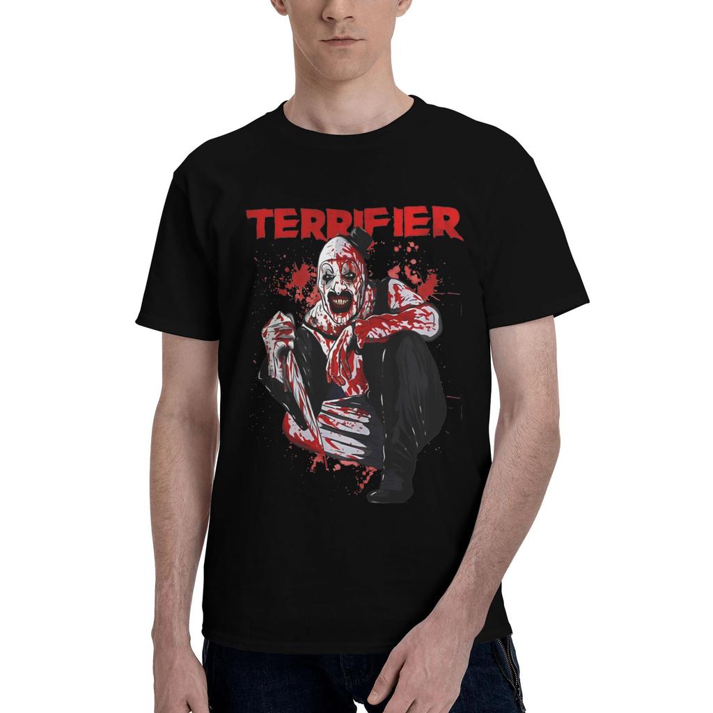 Terrifier Art The Clown Lover T Shirts for Men Women Cotton Amazing T-Shirt Crew Neck Halloween Tee Shirt Clothes Printed