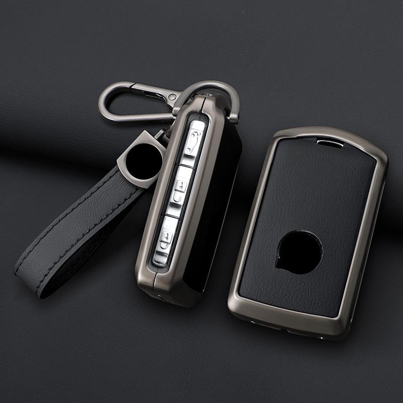 Zinc Alloy Leather Car Key Fob Case For Volvo Xc40 S60 Xc60 C40 S90 Xc90 V60 V90 T6 T8 Key Case Car Key Fob Case