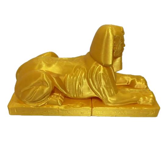 Egyptian Sphinx Collectible Figurine, 3D Printed Mini Sphinx Statue, Vintage Egypt Souvenir Ornament for Home Desktop Decoration