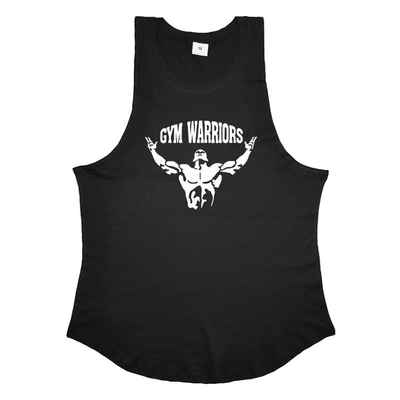 Muscleguys Running Vests Mens Bodybuilding Stringer Tank Tops Summer Cotton Gym Warriors Clothing Muscle Sleeveless Shirt Fitness Singlets