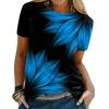 Women's T-shirt 3D Printed Casual Short Sleeved Colorful Pattern Printing O-Neck Top Fashionable Street Women's Clothing