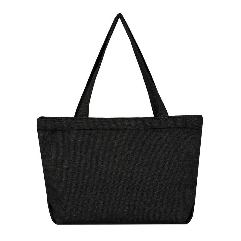 Chic Solid Color Women's Spacious Lightweight Canvas Tote Bag With Unique Street Style For Everyday Fashion