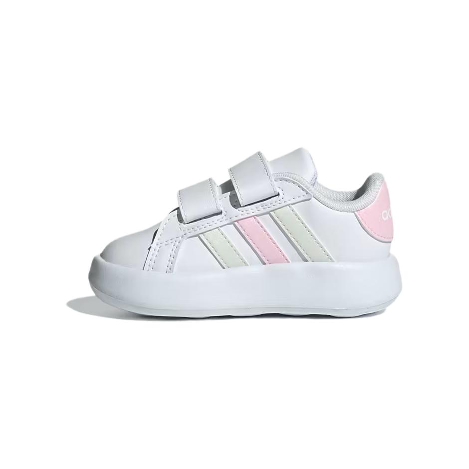

New Adidas GRAND COURT 2.0 Slip Resistant Low Top Toddler Shoes White Infant And Toddler IH4884 25.5