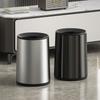 Stainless Steel Trash Bin Large Capacity Built In Double Layer Lidless Waste Bins Bathroom Kitchen Wastebasket Home Supplies