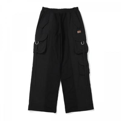 Woven Patch Bijo Cargo Pants  Black 