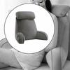Reading Pillow for Sitting in Bed Breathable Watching TV Resting Light Gray