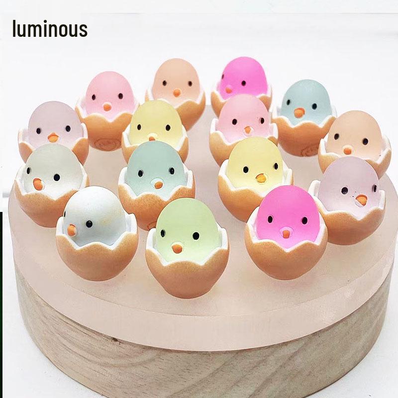 

Luminous Chick Egg DIY Night Light Ornament - Creative Handmade Resin Accessory