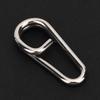 50PCS Powerful Oval Stainless Steel Fishing Clips Snaps Connector Interlock Accessories