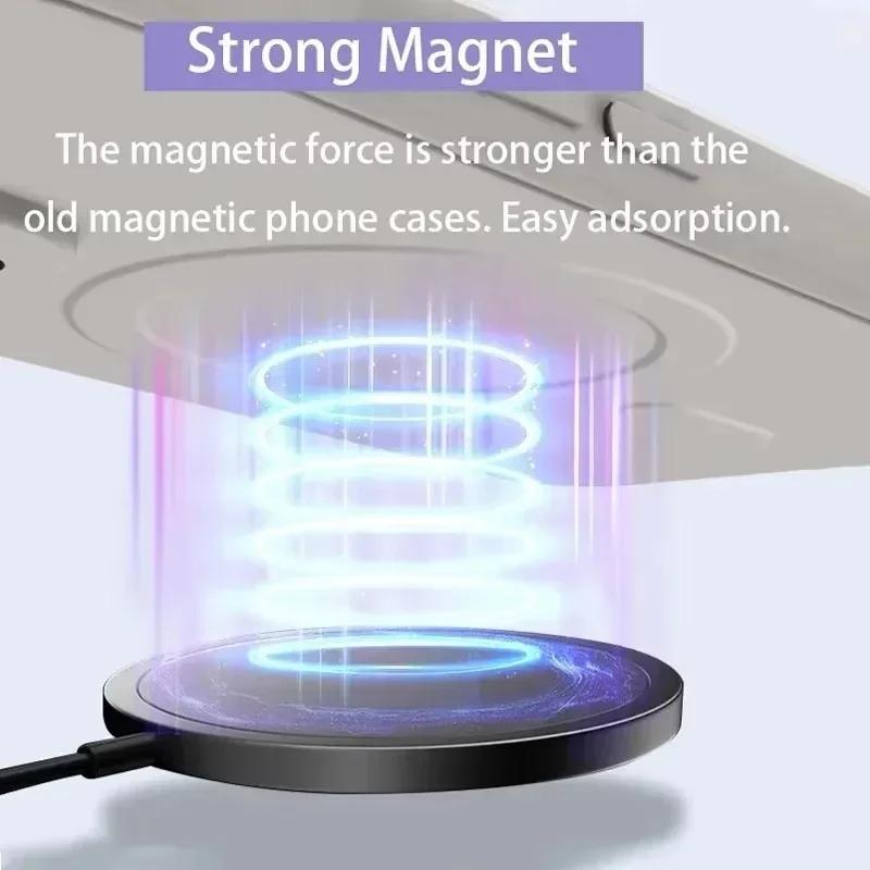 Liquid Silicone Case For iPhone 16 17 15 14 13 12 11 Pro Max Plus Mini Air For Magsafe Magnetic Wireless Charge Soft Cover Funda