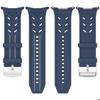 Bracelet pour Samsung Galaxy Watch Ultra 47mm - Boucle Classique Ajustable Silicone Souple - Bleu Marine