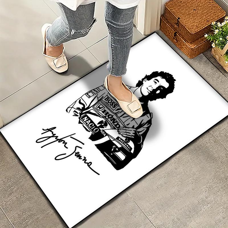 Ayrton Senna Carpet Rug for Living Room Bedroom Home Sofa Decoration,Kids play Nonslip Floor Mat