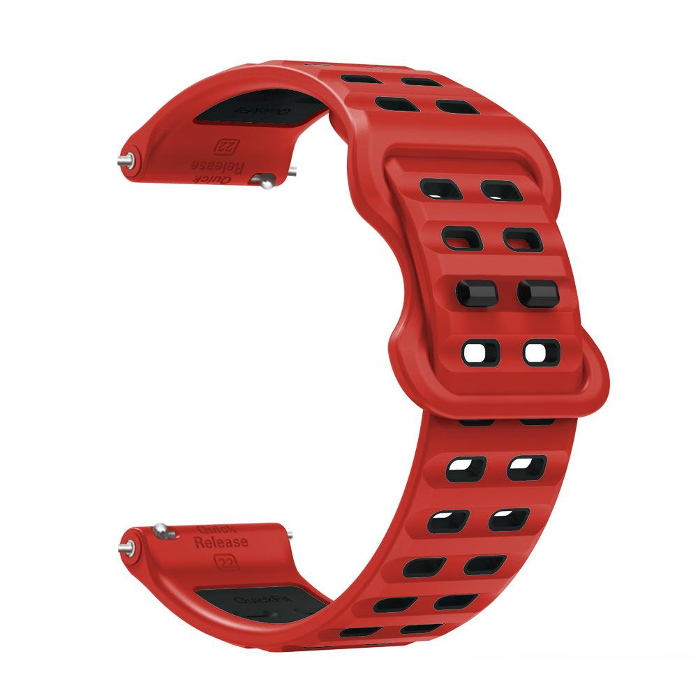 22mm Two-Color Silicone Watch Band for Huawei, Samsung, Garmin, Huami, Coros, Suunto, Xiaomi