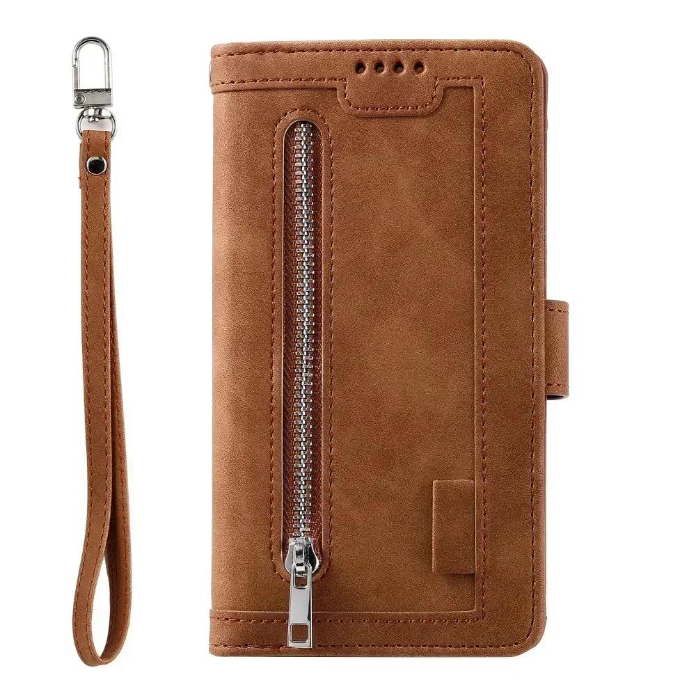 Luxury Leather Case For Huawei P40 P30 P20 P10 P9 P8 Mate 60 20 10 Pro Lite 2017 Zipper Card Wallet Flip Book Case Cover Funda