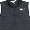 Nike Solid Color Logo Zip Warm Cotton Vest Women Vest Black DM1543-010