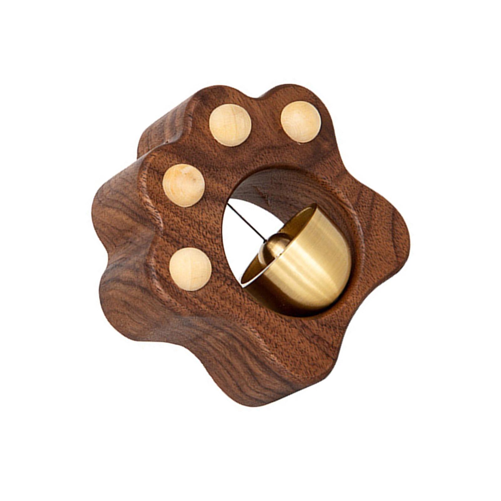 

Уведомление о входе Колокольчик Ветра Деревянный Колокольчик Лавочника В Форме Лапы Дверной Звонок Колокольчик для Входа Украшения для Холодильника Окон Входа B