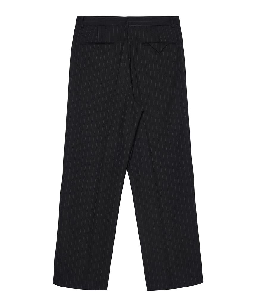 Gachi Semi-Wide Striped Slacks