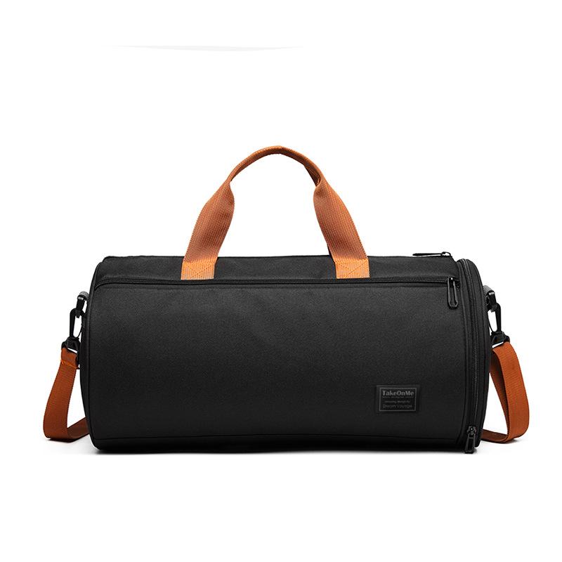Cross-border Cylinder Bag: Unisex Folding Tote, Travel Sports, Large Capacity, Water-Resistant Fitness Luggage