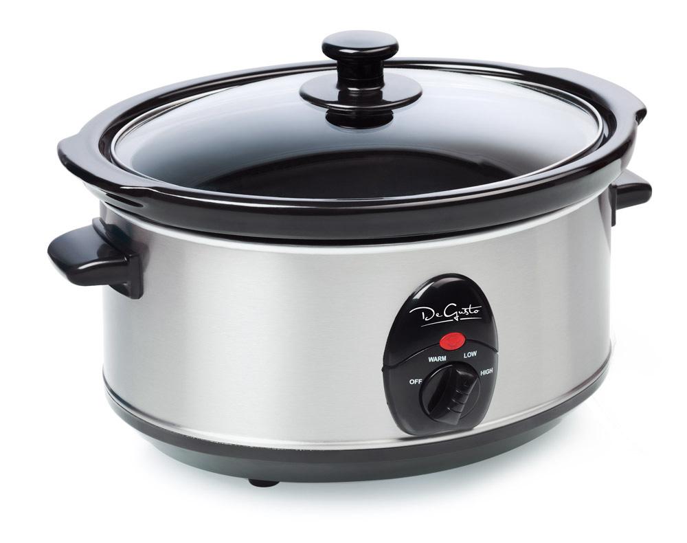 Super Merchant 3,5 L Slowcooker Met Steenarend Inzetstuk En Warmhoudfunctie