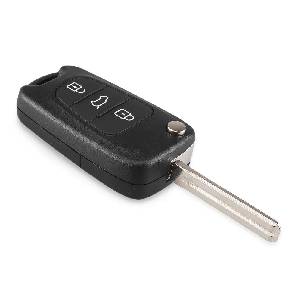 S For Hyundai Elantra I30 Ix35 Accent Solaris For Kia K2 K5 Sorento Sportage Car Key Shell 3 Buttons Flip Key Case