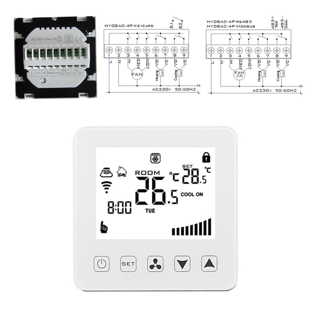 For Smart Thermostat Lcd for Touch Screen Electric Heating Temperature Controller Home & Office Remote Online Control