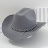 New Western Cowboy Hat Top Hat Water Drop Jewel Rhinestone Belt Bridesmaid Hat Jazz Hat Hat