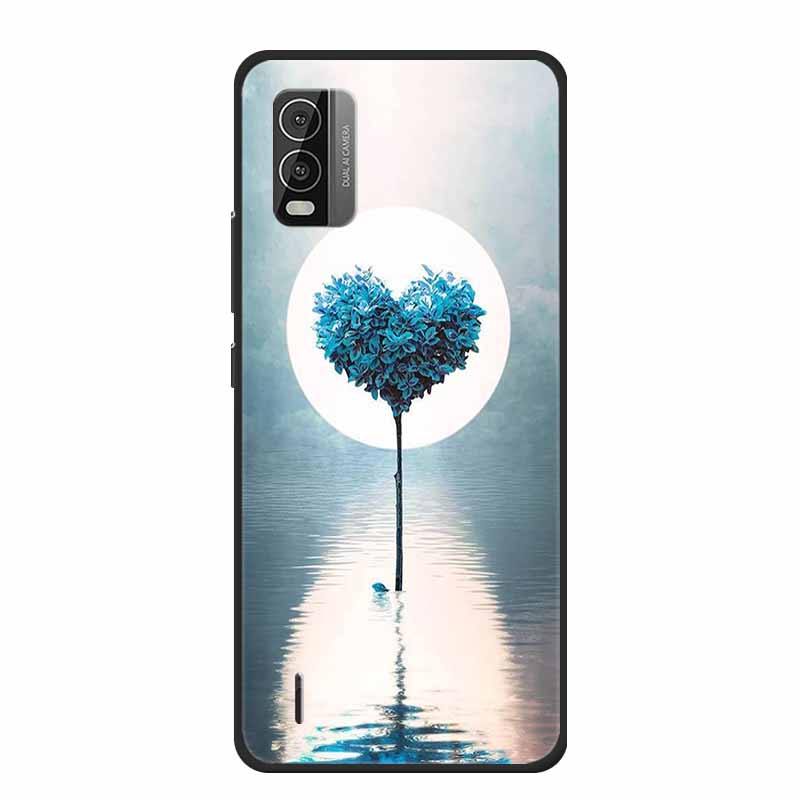 For Nokia C110 C210 C300 Case Soft black Silicone Bumper TPU Phone Wolf Cat Flower CaseS For C110 210 300 Shock proof Bumper TPU