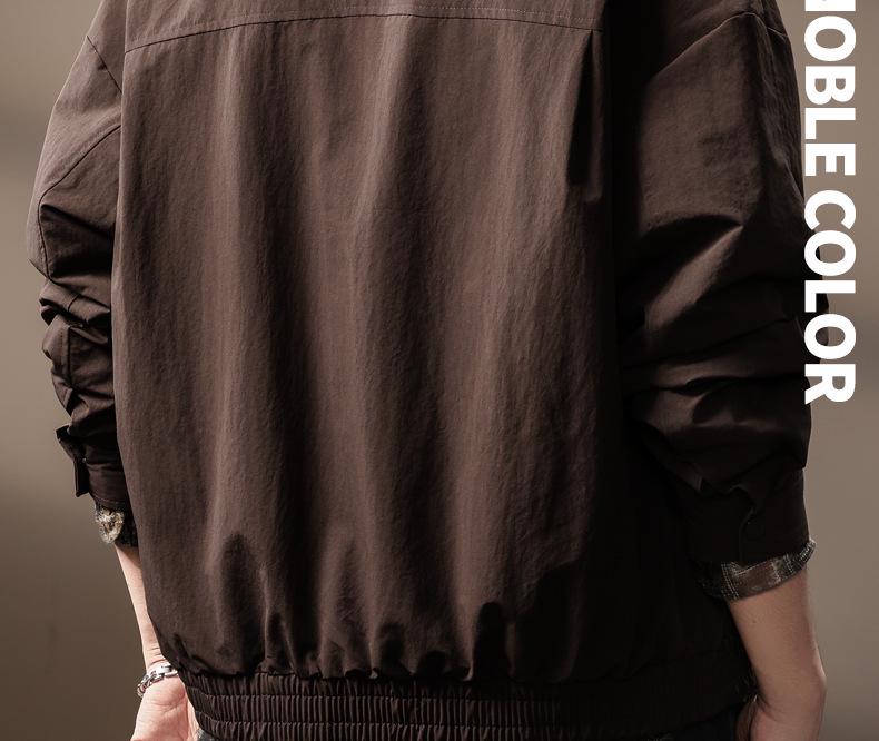 Herren Trendy Amerikanischer Scheunenstil Patchwork Reversjacke - Herbst Locker Lässige Oberbekleidung
